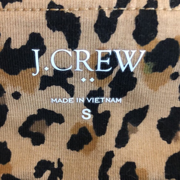 J.Crew Cropped Everyday Leggings Size S Gold Leopard Brown Black Item #AL017 - Picture 8 of 10